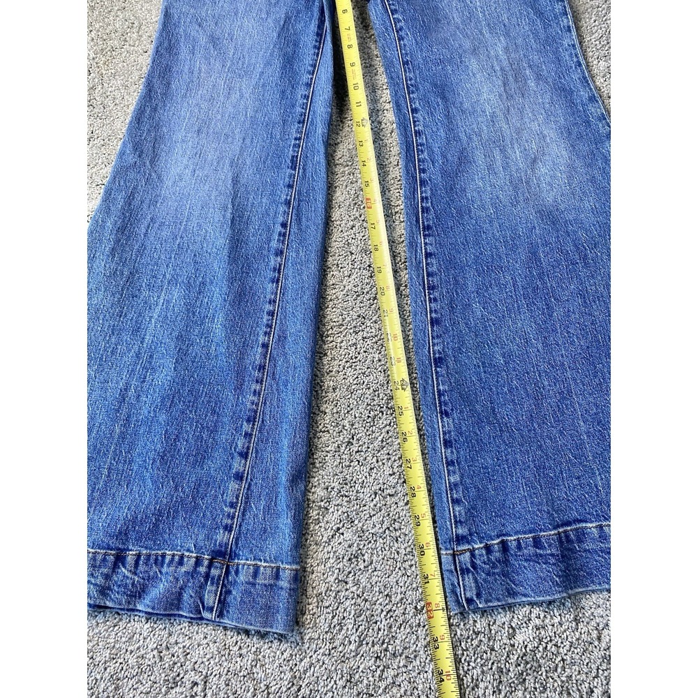 Anthropologie Pilcro Relaxed High Rise Wide Leg Jeans 32x32 Blue Pants - Picture 10 of 12